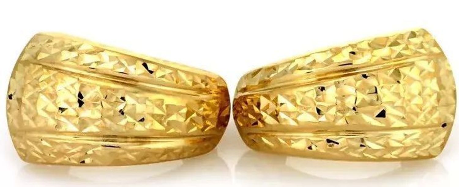 Złote kolczyki damskie 375 grawerowane KL 6868B 375.jpg